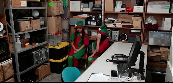 Thieving Elves Fucked By Mall Santa